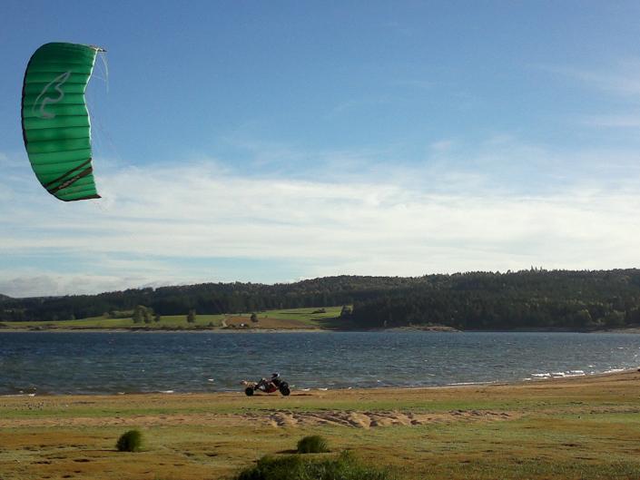 Land kite: Char à Cerf-Volant (Buggy) Voile de traction Terrestre