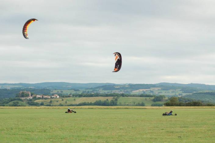 Land kite: Char à Cerf-Volant (Buggy) Voile de traction Terrestre