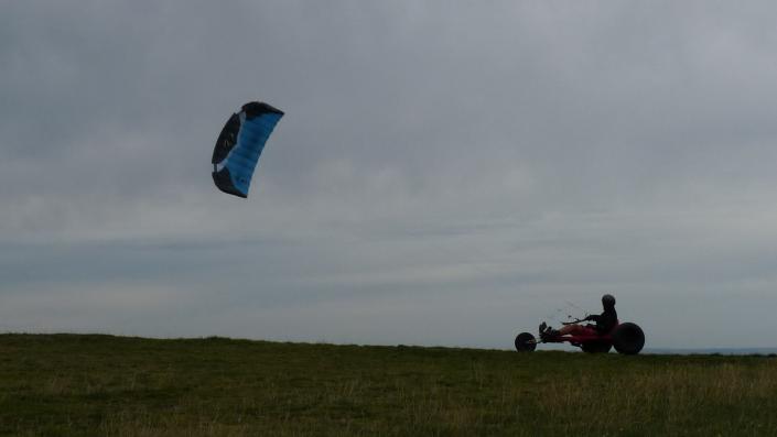 Land kite: Char à Cerf-Volant (Buggy) Voile de traction Terrestre