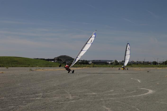 Les premiers bords sur le sable en Auvergne